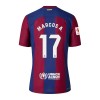 Virallinen Fanipaita + Shortsit FC Barcelona Marcos A. 17 Kotipelipaita 2023-24 - Lasten